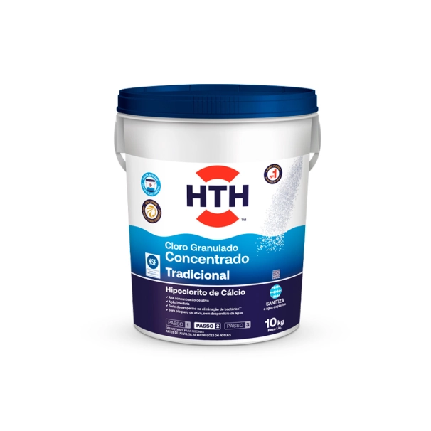 HTH™ Cloro Tradicional 10kg Produto HTH™ Cloro Tradicional 10kg