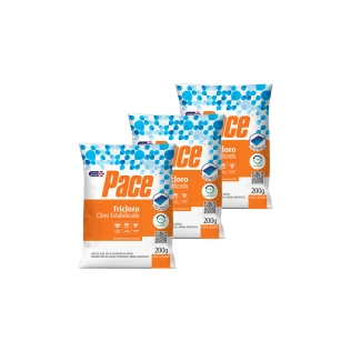 Produto Pace® Kit com 3 Tabletes de Tricloro 90% 