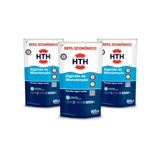 Produto kit hth Previne Água Verde refil pack com 3 unids
