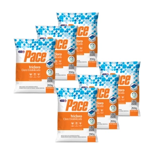 Produto Pace® Kit com 6 Tabletes de Tricloro 90% 
